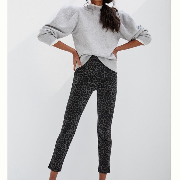 Sanctuary for Anthropologie Runway Shimmer Leopard Leggings - Picture 3 of 13